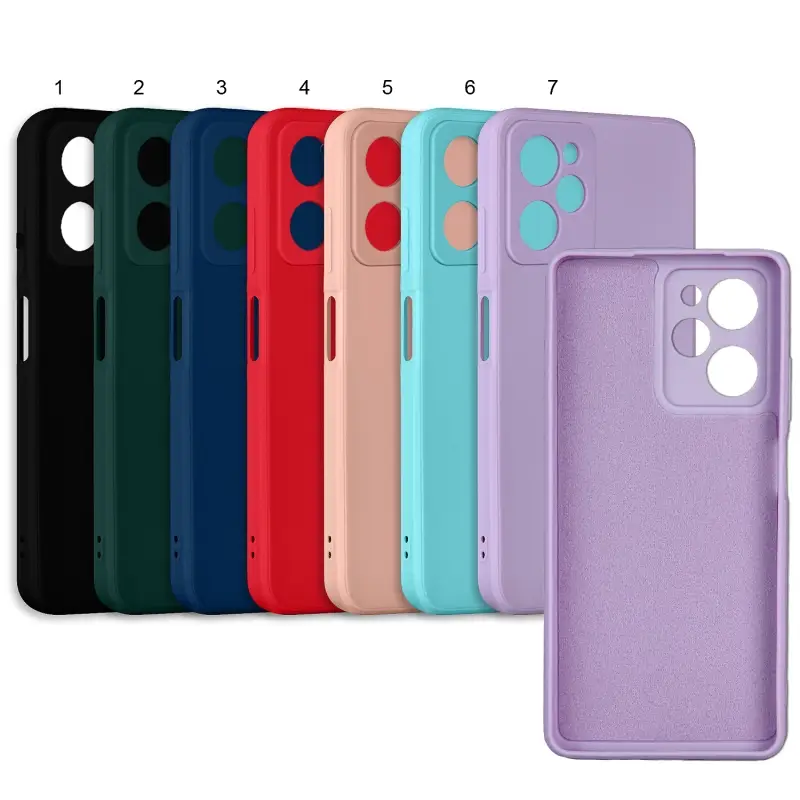 Чехол Xiaomi Poco X5 Pro цветной силикон Чехол Xiaomi Poco X5 Pro цветной силикон
