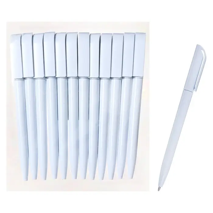 Ручка шариковая поворотная Calligrata, 1.0 мм, клип 1&times;3.5 см, под ЛОГО, корпус белый, стержень синий