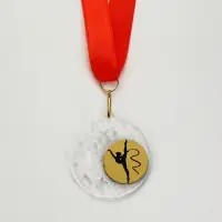 Медаль тематическая "Гимнастика" пластик на ленте
