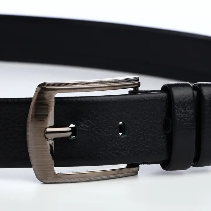 Ремень мужской &laquo;Великан&raquo; для полных, винт, ширина 3.5 см, пряжка металл, чёрный