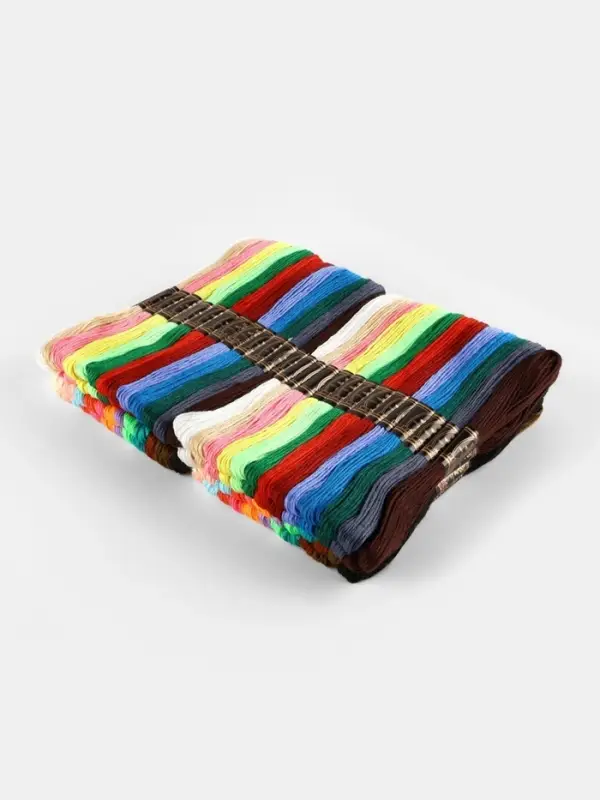 Набор ниток мулине, 8&plusmn;1 м, 100 шт., МИКС