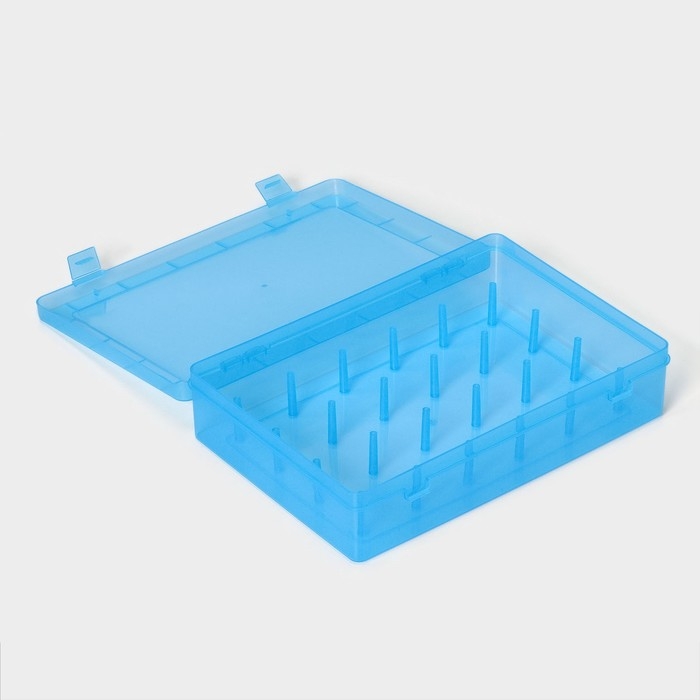 Органайзер для ниток, 24 ячейки, 28×19,5×6 см, цвет МИКС