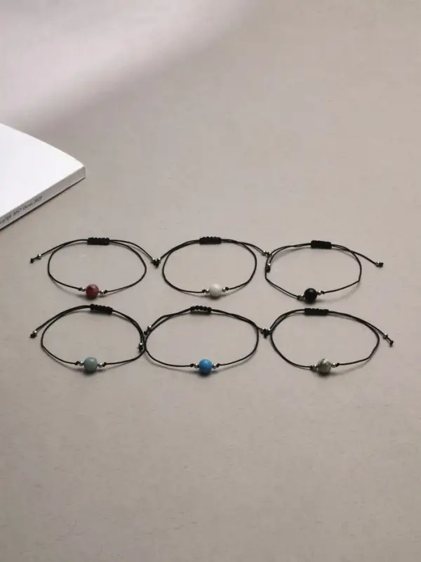 Браслет-оберег «Нить судьбы» шар №8 (неделимая фасовка 12 шт., цена за шт.), цветной в золоте Браслет-оберег «Нить судьбы» шар №8 (неделимая фасовка 12 шт., цена за шт.), цветной в золоте