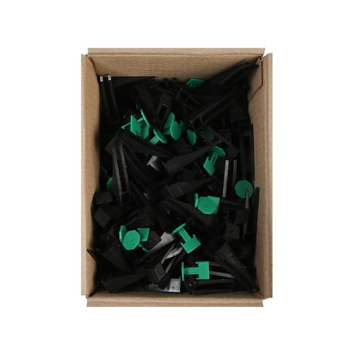 Система выравнивания плитки  Система выравнивания плитки "ПСВП", Зажим 3 мм + Клин (250/250 шт.), коробка