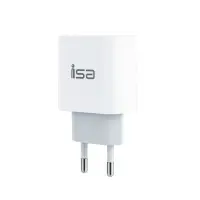 Сетевое зарядное устройство с кабелемType-C на Lightning PD20W HS22  ISA белое