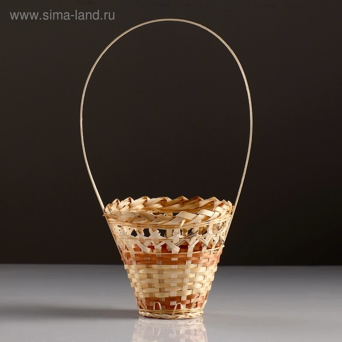 Корзина «Стакан», 14×16 см, бамбук Корзина «Стакан», 14×16 см, бамбук