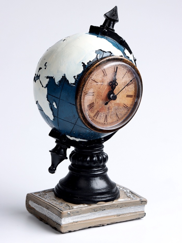 Часы настольные интерьерные, «Глобус»,  на батарейках, 11×7.8×13 см, d-8 см Часы настольные интерьерные, «Глобус»,  на батарейках, 11×7.8×13 см, d-8 см