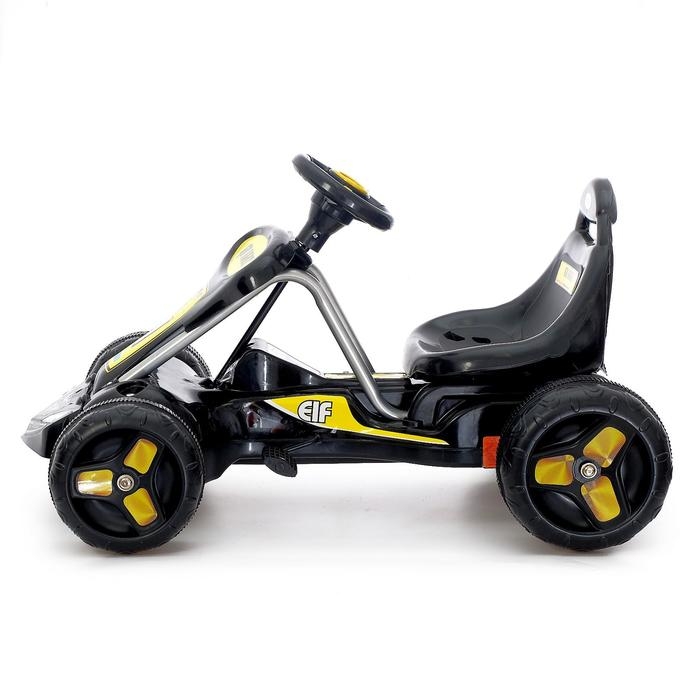 Веломобиль GO KART, цвет чёрный Веломобиль GO KART, цвет чёрный