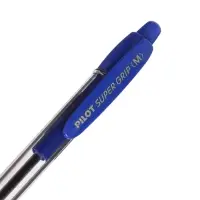 Ручка шариковая Pilot. Super Grip, автоматическая, синий стержень BPGP-10R-M (L), узел 1 мм, на масляной основе, резиновый упор