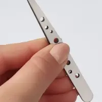 Пинцет скошенный, широкий, 9.5 см