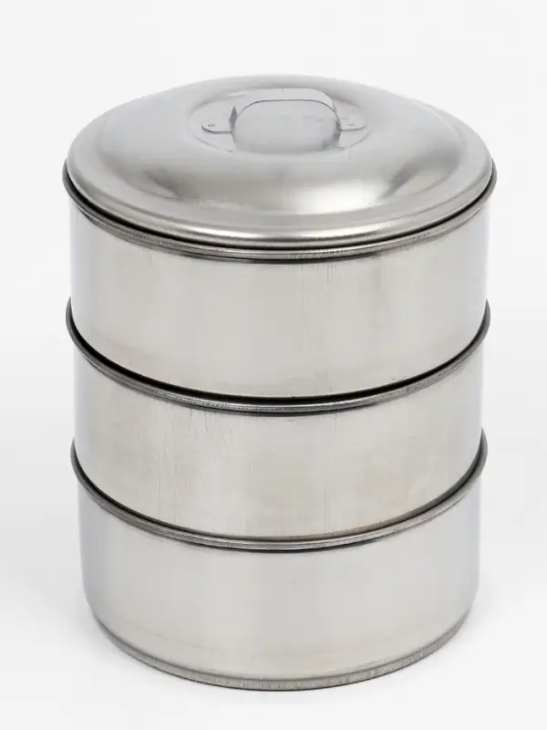 Ланч бокс TAKE IT EASY &laquo;Альструп&raquo;, 2.1 л, 3 уровня, нержавеющая сталь, серебристый