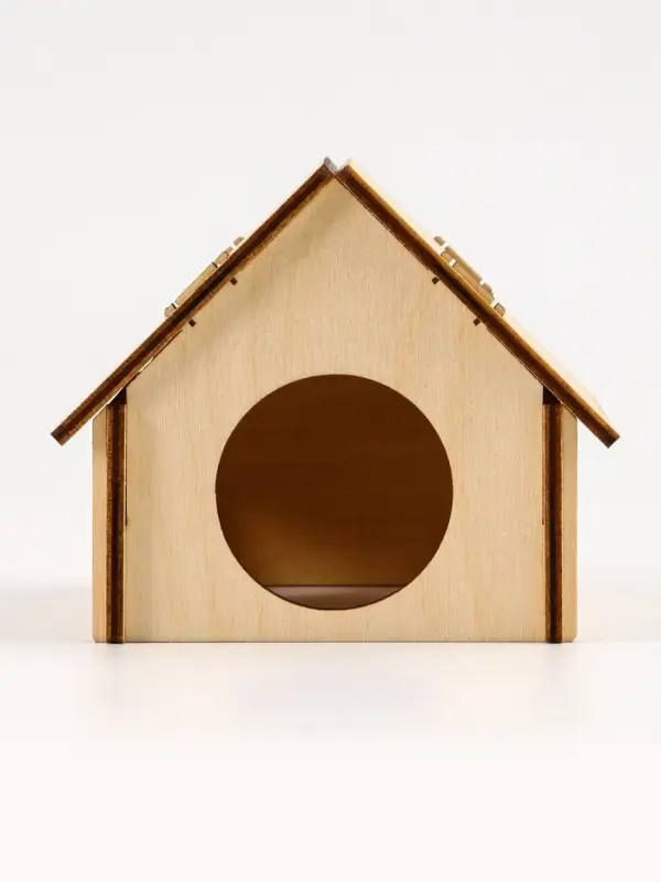 Домик для грызунов, 11.9&times;10&times;8.3 см, дерево