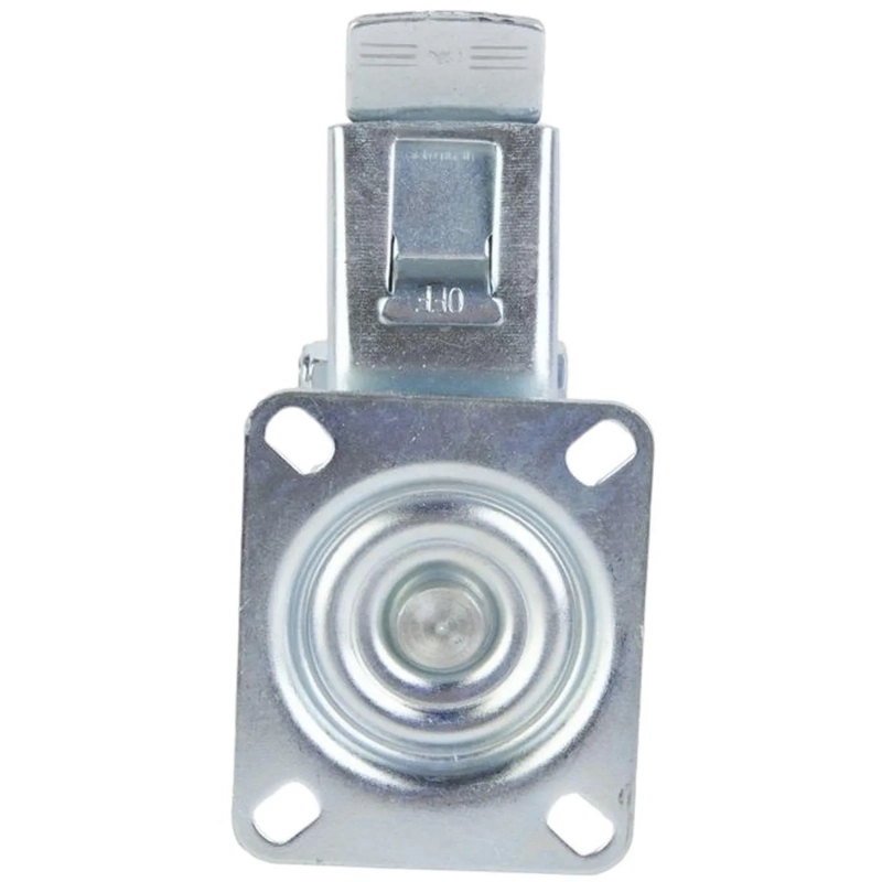 Колесо для тележки поворот усиленное резина SRCB 42 100мм с тормоз 1027195