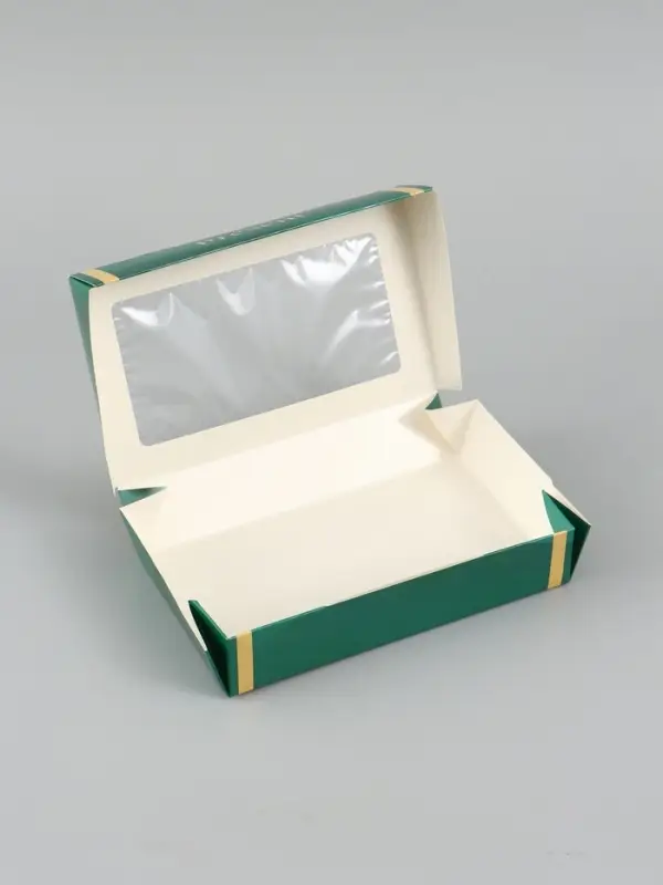 Коробка подарочная складная &laquo;Подарок&raquo;, 20&times;12&times;4 см, с окном