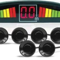 Парктроник PS-126U (6 датчиков+коннекторы, цветной светодиодный дисплей с цифровым табло)