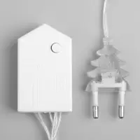 Гирлянда &laquo;Нить&raquo; 5 м, IP20, прозрачная нить, 50 LED, 8 режимов, 220 В, свечение тёплое белое