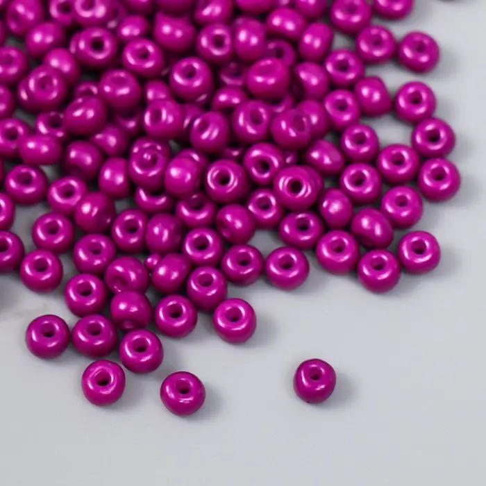 Бисер стекло 6/0  Бисер стекло 6/0 "Королевский фиолетовый" 15 гр