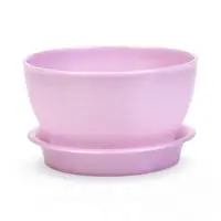 Горшок для цветов с поддоном 0,5 л d12,5см h7 см "Фиалочка" сиреневый Горшок для цветов с поддоном 0,5 л d12,5см h7 см "Фиалочка" сиреневый