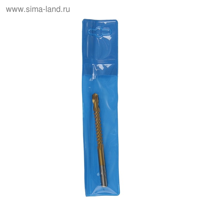 Сверло фрезерное универсальное ТУНДРА, HSS, TiN, цилиндрический хвостовик, 6 x 85 мм Сверло фрезерное универсальное ТУНДРА, HSS, TiN, цилиндрический хвостовик, 6 x 85 мм