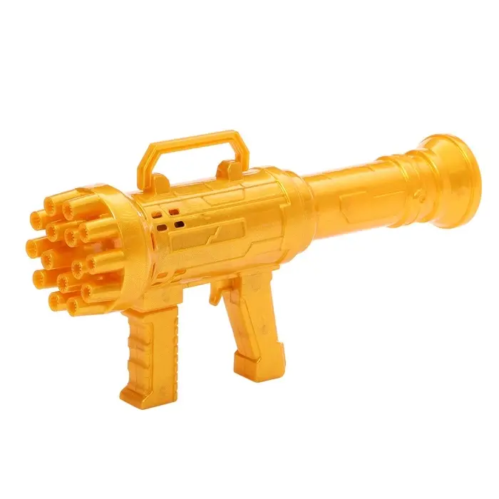 Генератор мыльных пузырей Funny toys &laquo;Пулемёт&raquo;, золотой, 23.6&times;10.8 см