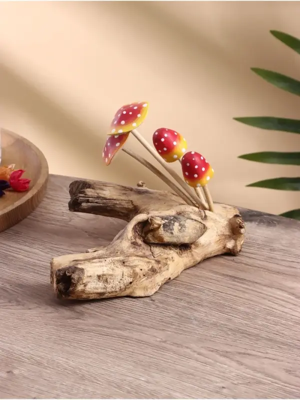 Сувенир &laquo;Коряга с грибочками&raquo;, 30&times;10&times;17 см, дерево албезия