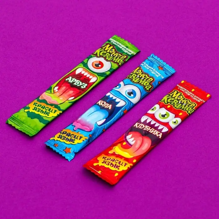 Хеллоуин. Жевательная конфета «Монстр Жевамба» ассорти, 8 г Хеллоуин. Жевательная конфета «Монстр Жевамба» ассорти, 8 г