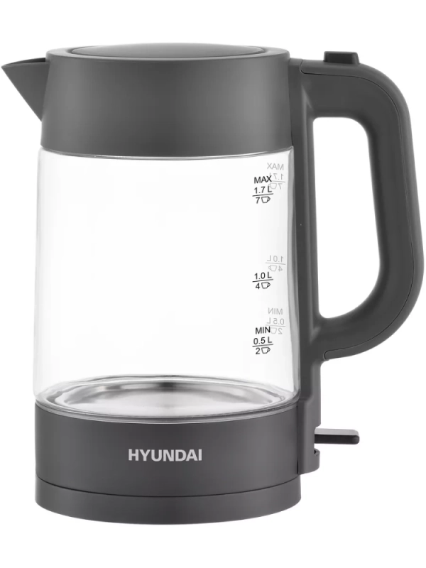 Чайник HYK-G7707 1,7л 2200Вт графит (стекло)