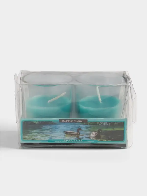 Свечи в стакане DAZZLE CANDLE 70 г, набор 2 шт., пресная вода