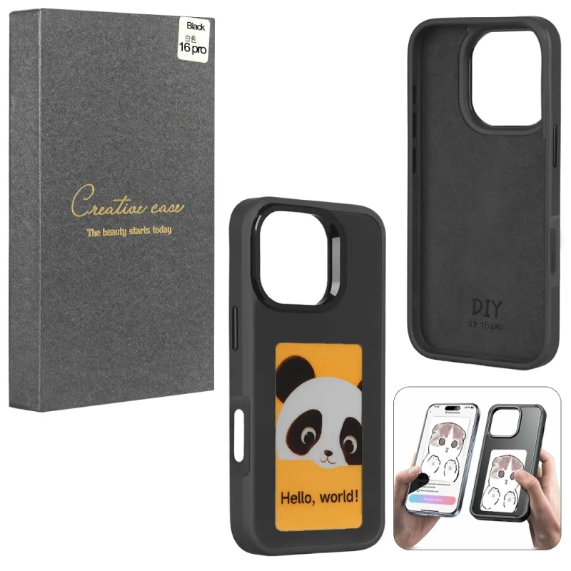 Чехол iPh 16 Pro Black с проекцией