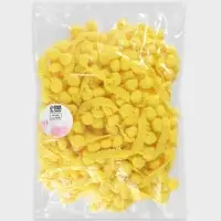 Тесьма декоративная с помпонами, 25&plusmn;5 мм, 8.2&plusmn;0.5 м, жёлтая