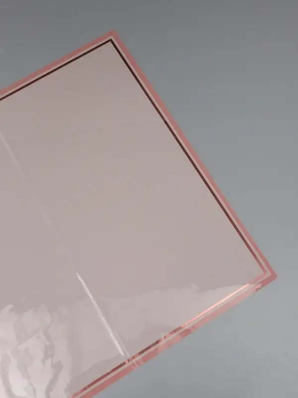 Пленка для цветов, "Двойная кайма", пудровый, 57х57&plusmn;2 см