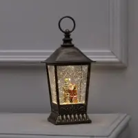 Светодиодная фигура &laquo;Фонарь с Дедом Морозом&raquo; 12&times;24&times;12 см, пластик, от батареек ААх3, USB, свечение тёплое белое