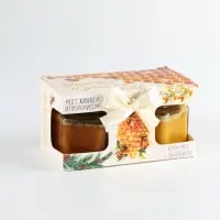 Набор с крем-мёдом, мёдом "Здоровья и долгих лет", 120 гр х 2 шт Набор с крем-мёдом, мёдом "Здоровья и долгих лет", 120 гр х 2 шт