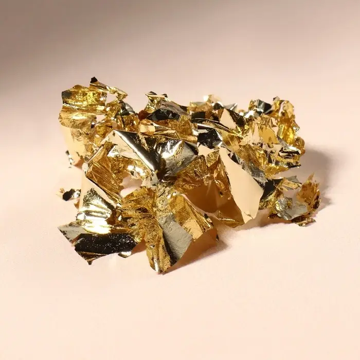 Поталь для декора ногтей, цвет шампань