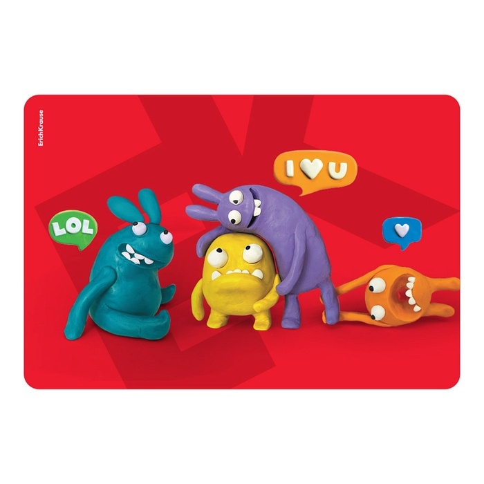 Подкладка настольная А3 (430 х 290 мм), ErichKrause Подкладка настольная А3 (430 х 290 мм), ErichKrause "Jolly Friends", пластиковая