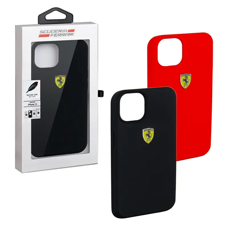 Чехол iph 13  Ferrari silicone