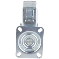 Колесо для тележки поворот усиленное резина SRCB 42 100мм с тормоз 1027195