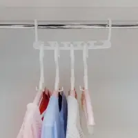 Вешалка органайзер трансформер, 24 см, 5 крючков, белая