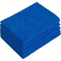 Набор полотенец махровых без бордюр 440 г/м2, 50х90 сакс.гол, 5шт