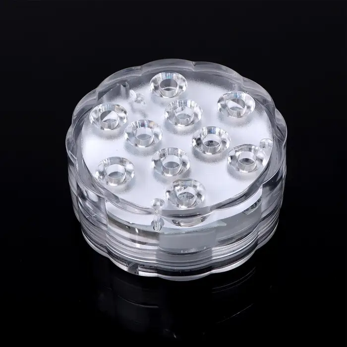 Светильник подводный с ПДУ, 10 LED, 3 Вт, IP68, RGB, от батареек 3хAAA