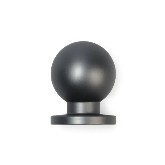 Ручка-кнопка CAPPIO RK146, d=20 мм, цвет графит, 8 шт.