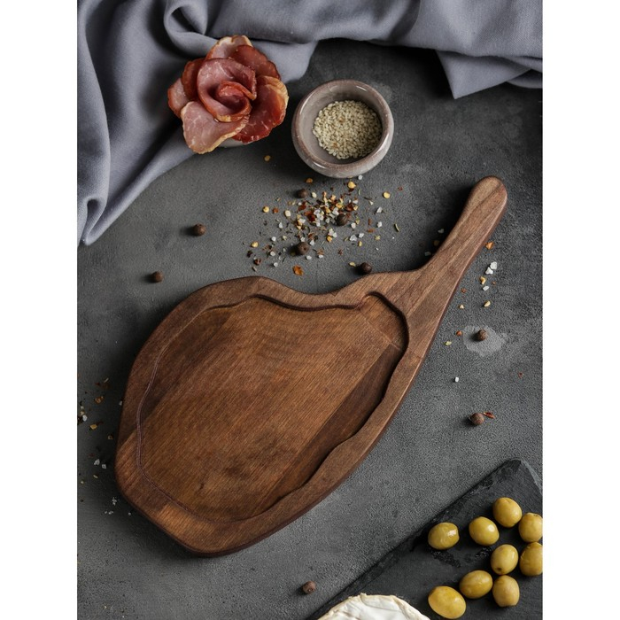 Доска для подачи Adelica «Стэйкхаус», 30×15×1,8 см, берёза Доска для подачи Adelica «Стэйкхаус», 30×15×1,8 см, берёза