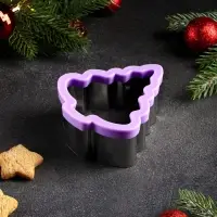 Форма для вырезания печенья Доляна &laquo;Ёлка&raquo;, 9.7&times;5&times;10.7 см, МИКС