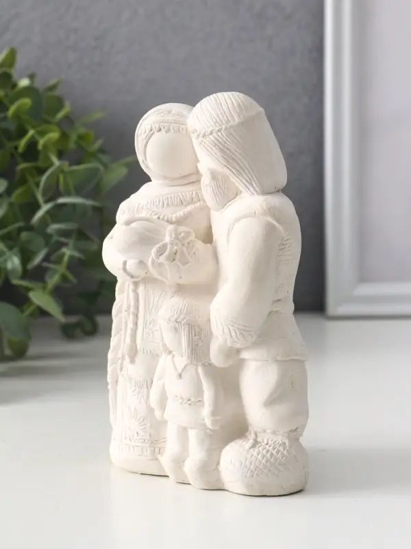 Фигура «Семейный оберег», 14×8.5×6 см, натуральный