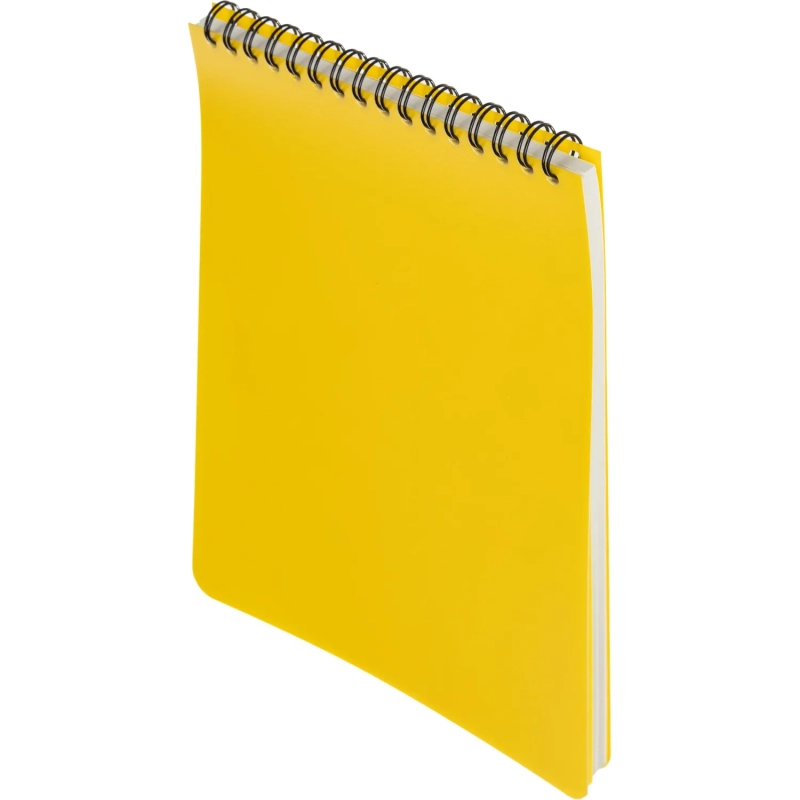 Блокнот А5,60л,кл,спир,пласт.обл,тонир.бл. Attache Bright colours Желтый