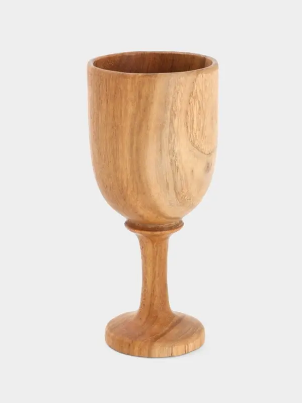 Бокал, 8&times;8&times;18 см, тиковое дерево