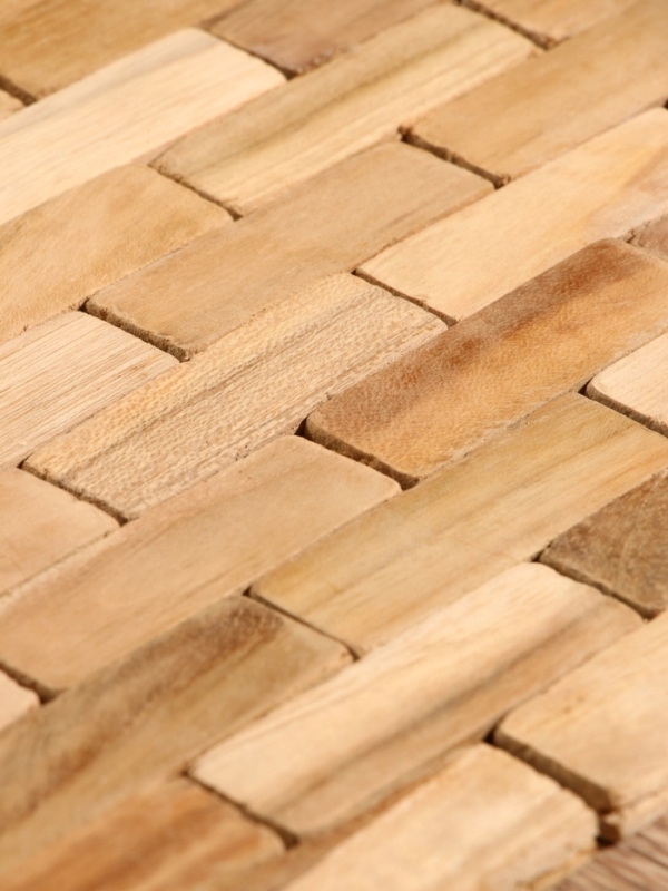 Коврик из тикового дерева, 30х20х0,7 см