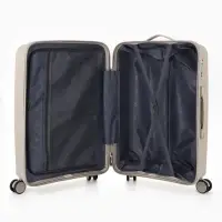 Чемодан на колёсах, 24", кодовый замок, 40&times;24&times;65 см, светло-бежевый