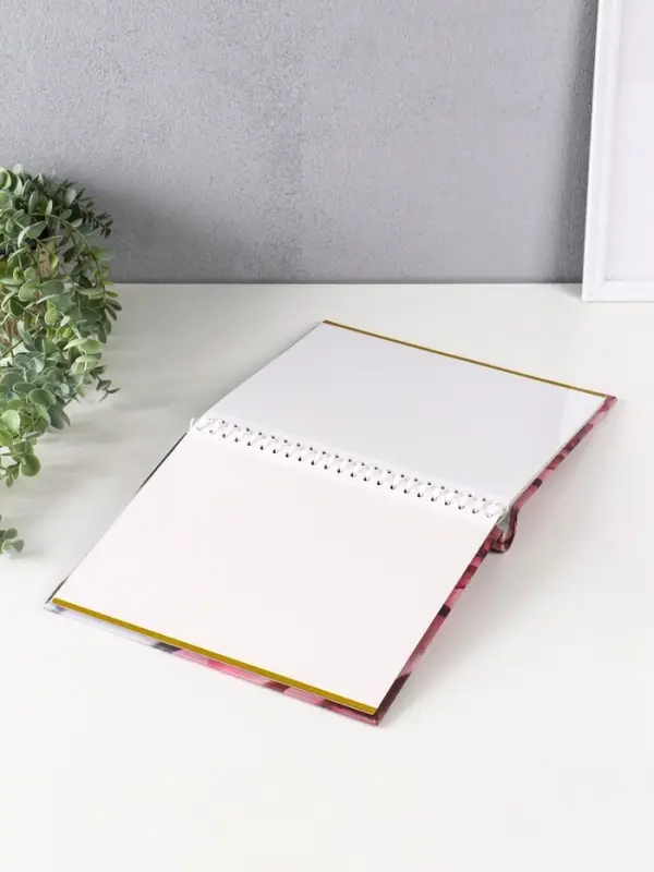 Фотоальбом 10 магнитных листов Фотоальбом 10 магнитных листов "Роза" 23X28см, пер-т внутр.спираль