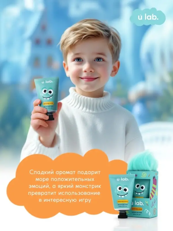 Лосьон для тела детский &laquo;Монстрики&raquo;, аромат шипучая кола, ULAB